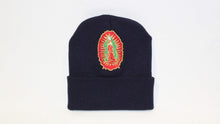 Load image into Gallery viewer, Navy Clouded Virgen Mary Beanie
