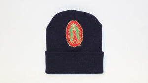 Navy Clouded Virgen Mary Beanie