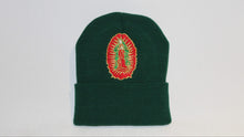 Load image into Gallery viewer, Dark Green Clouded Virgen Mary Beanie
