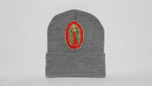 Load image into Gallery viewer, Grey Clouded Virgen Mary Beanie
