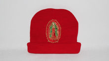 Load image into Gallery viewer, Red Clouded Virgen Mary Beanie
