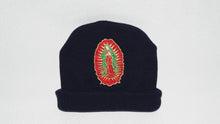 Load image into Gallery viewer, Navy Clouded Virgen Mary Beanie
