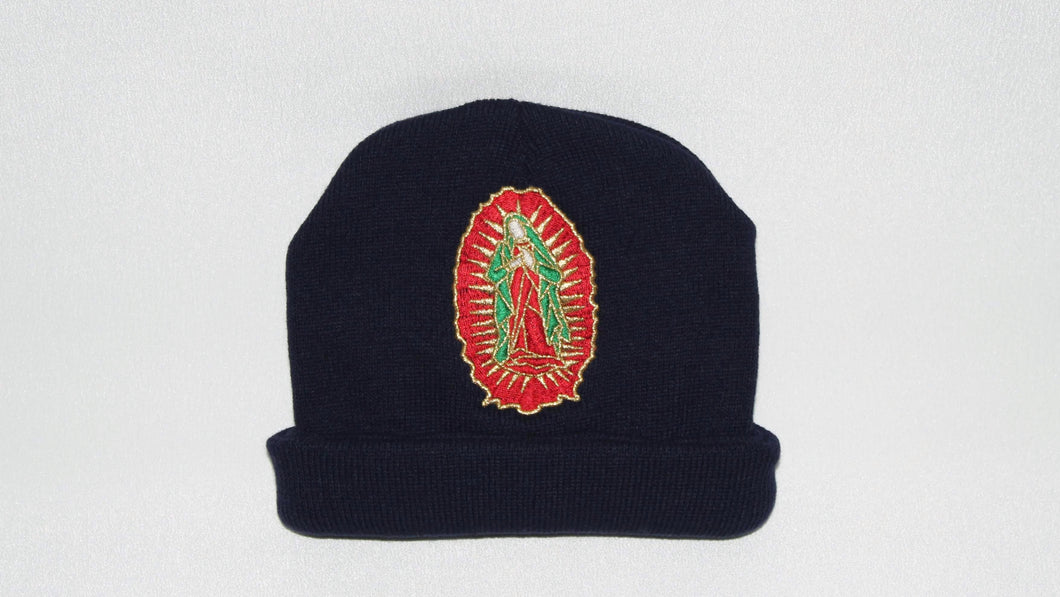 Navy Clouded Virgen Mary Beanie