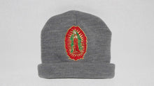 Load image into Gallery viewer, Grey Clouded Virgen Mary Beanie
