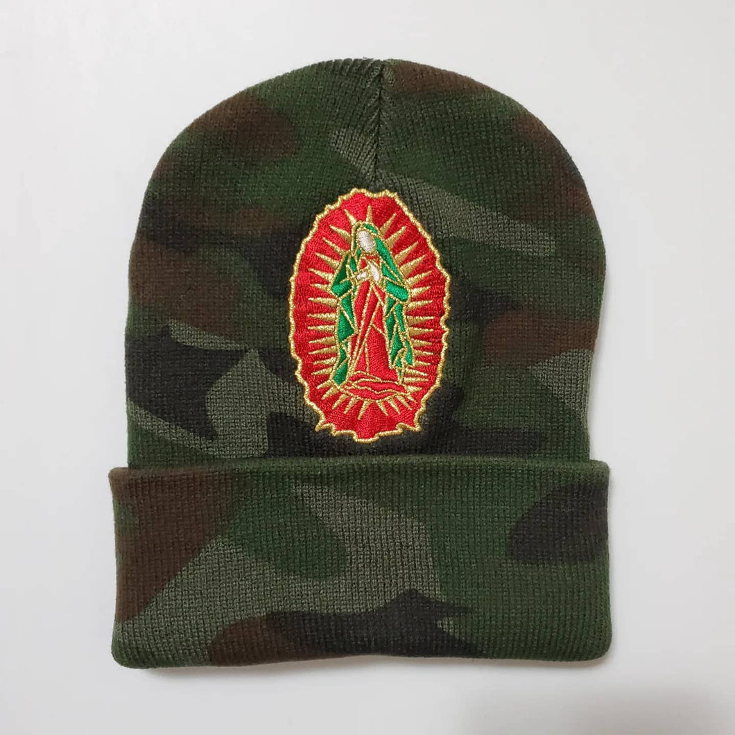 Camo Clouded Virgen Mary Beanie